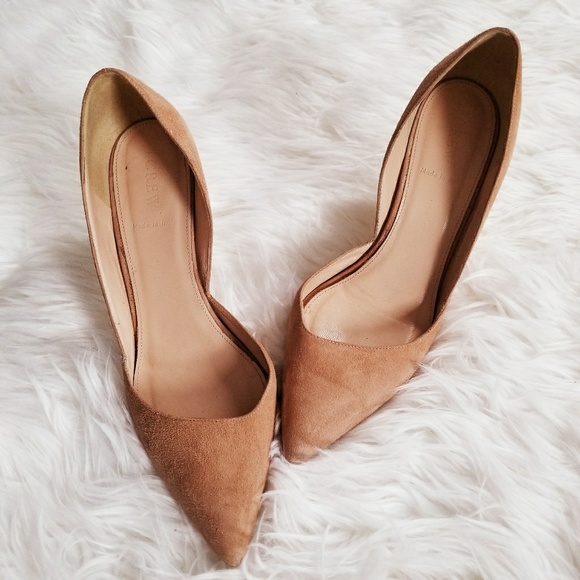 J. Crew Shoes - J. Crew 'Colette' Suede Dorsay Pumps in Nude